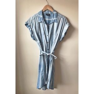 Chambray shirt dress